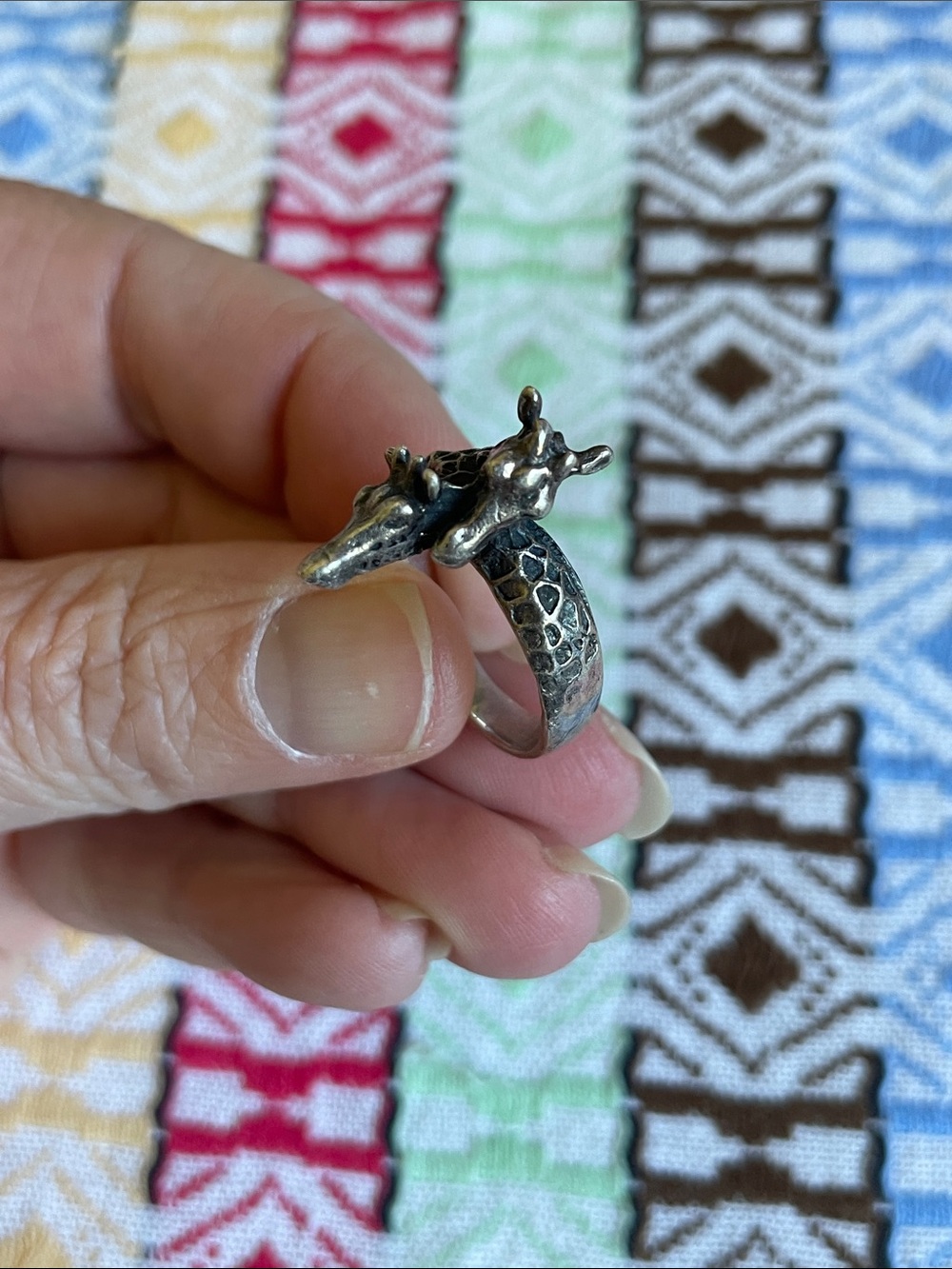 Animal Ring - Silver Giraffe Ring